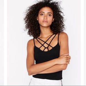 Express strappy crop top